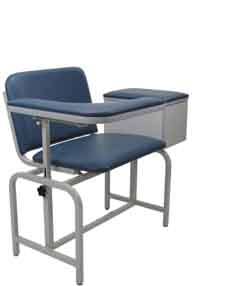 Extra Large Padded Blood Drawing Chair with Cabinet - 2574 XL